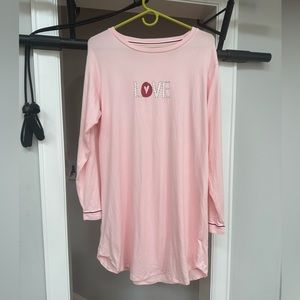 Ellen degeneres pink soft love nightgown, size small